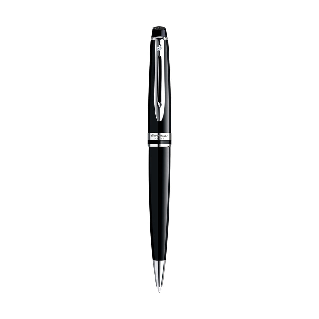 Waterman Expert Ballpoint Pen in a Luxury Gift Box - Black - Silver Trim - View 4