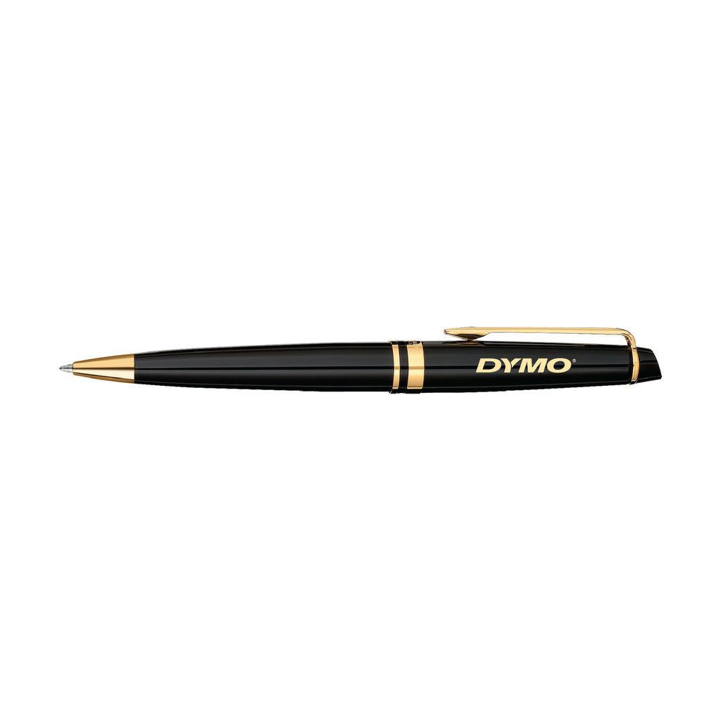 Waterman Expert Ballpoint Pen in a Luxury Gift Box Laser Engraving - Black - Gold Trim - View 1