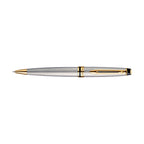 Waterman Expert Ballpoint Pen in a Luxury Gift Box Laser Engraving - Stainless Steel - Gold Trim - View 4