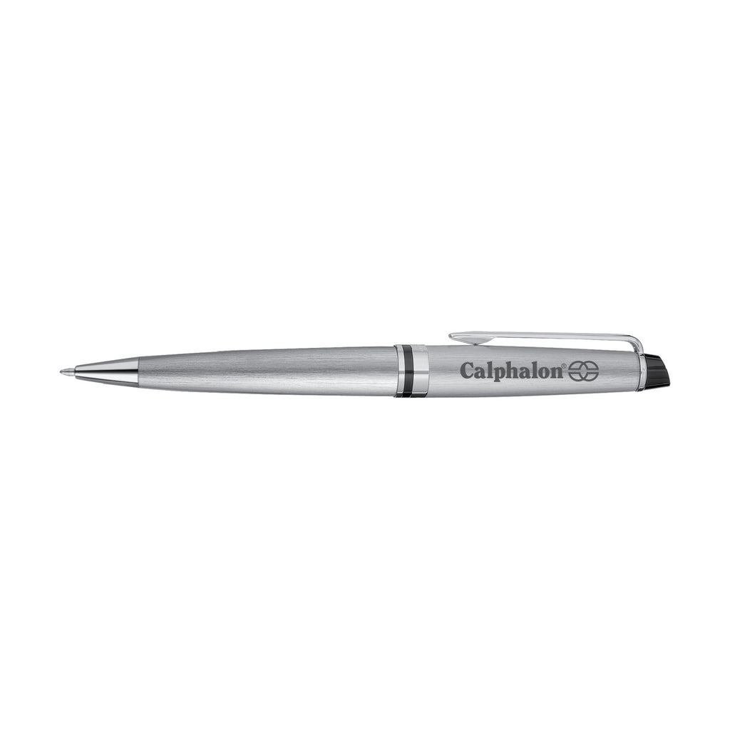 Waterman Expert Ballpoint Pen in a Luxury Gift Box - Stainless Steel - Silver Trim - View 1