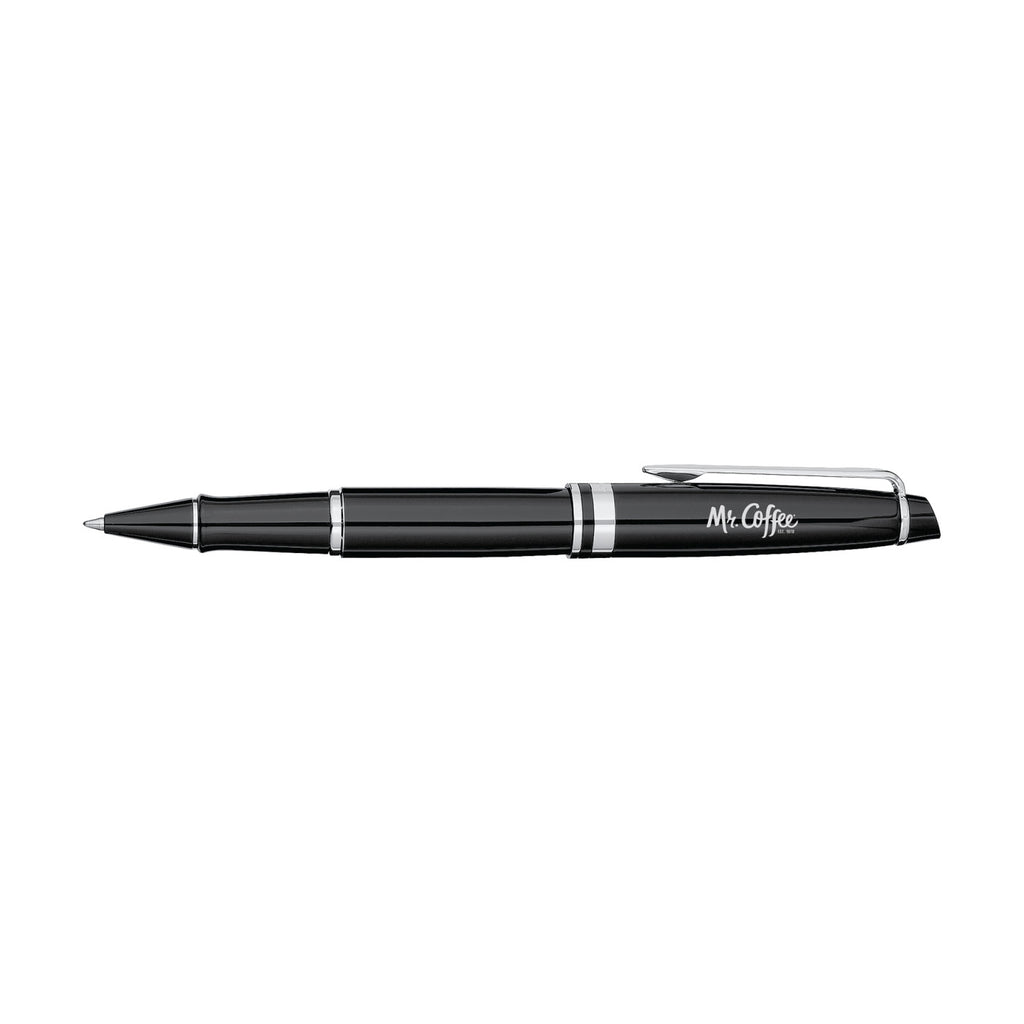 Waterman Expert Rollerball Pen, Black with Silver Trim - Black - Silver Trim - View 1