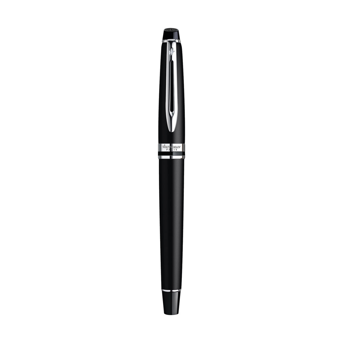 Waterman Expert Rollerball Pen, Black with Silver Trim - Black - Silver Trim - View 3
