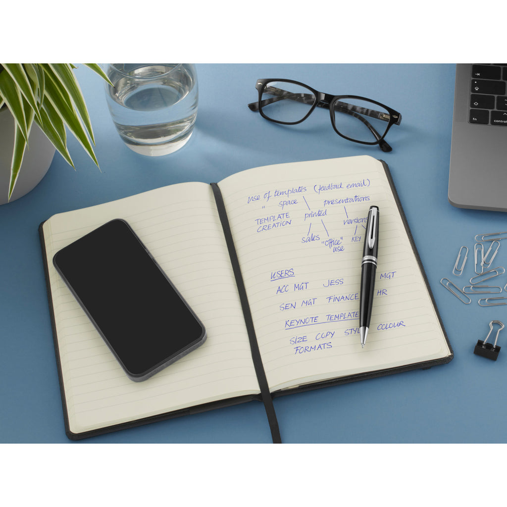 Waterman Expert Rollerball Pen, Black with Silver Trim - Black - Silver Trim - View 6