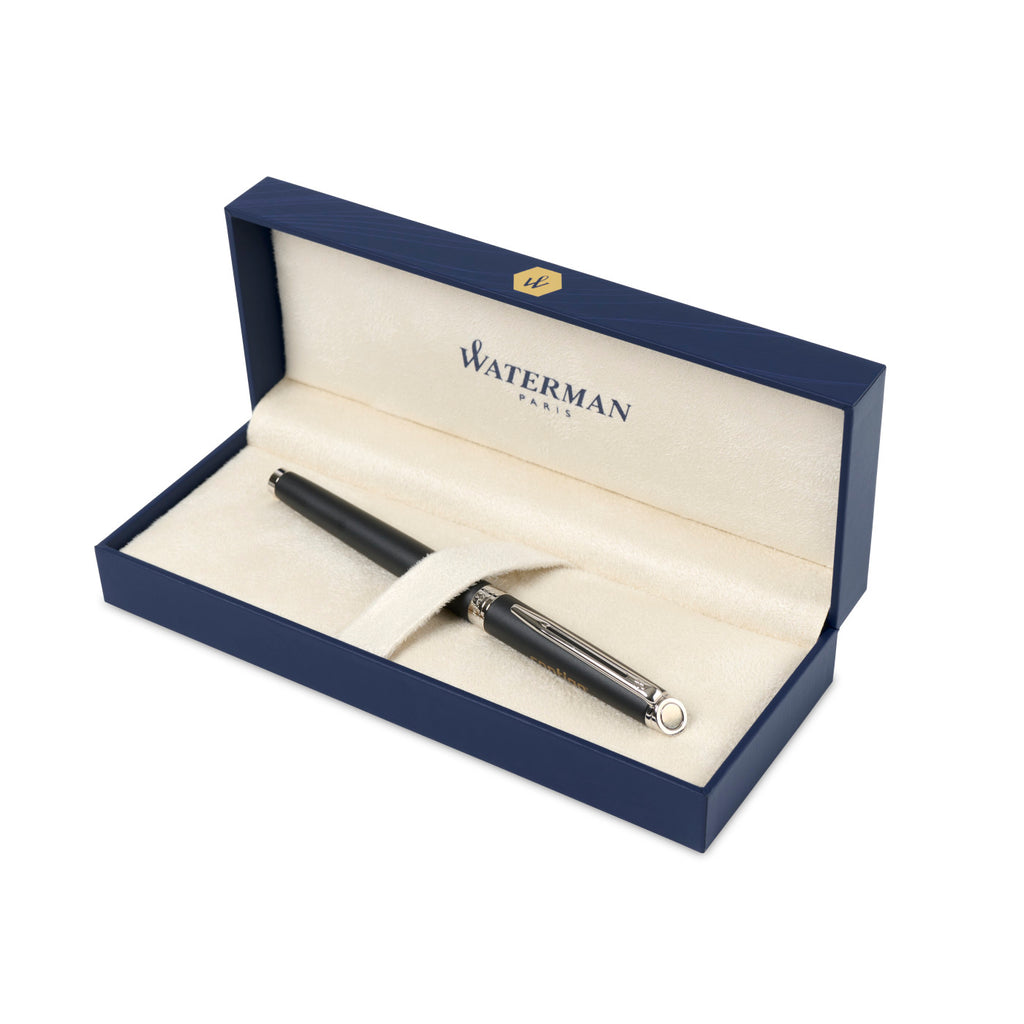 Waterman Expert Rollerball Pen, Matte Black - Black Matte - Silver Trim - View 4