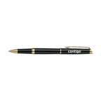 Waterman Hemisphere Rollerball Pen, Black Ink Laser Engraving - Black - Gold Trim - View 1