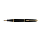 Waterman Hemisphere Rollerball Pen, Black Ink Laser Engraving - Black - Gold Trim - View 3