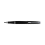 Waterman Hemisphere Rollerball Pen, Black Ink Laser Engraving - Black - Silver Trim - View 2