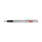 Waterman Hemisphere Rollerball Pen, Black Ink Laser Engraving - Stainless Steel - Silver Trim - View 1