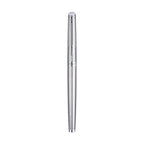 Waterman Hemisphere Rollerball Pen, Black Ink Laser Engraving - Stainless Steel - Silver Trim - View 3