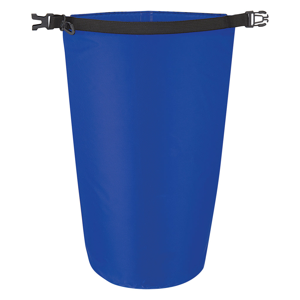 Waterproof Dry Bag, Large - Royal Blue - Open