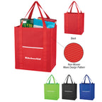 Wave Design Shopper Tote Bag, Non-Woven