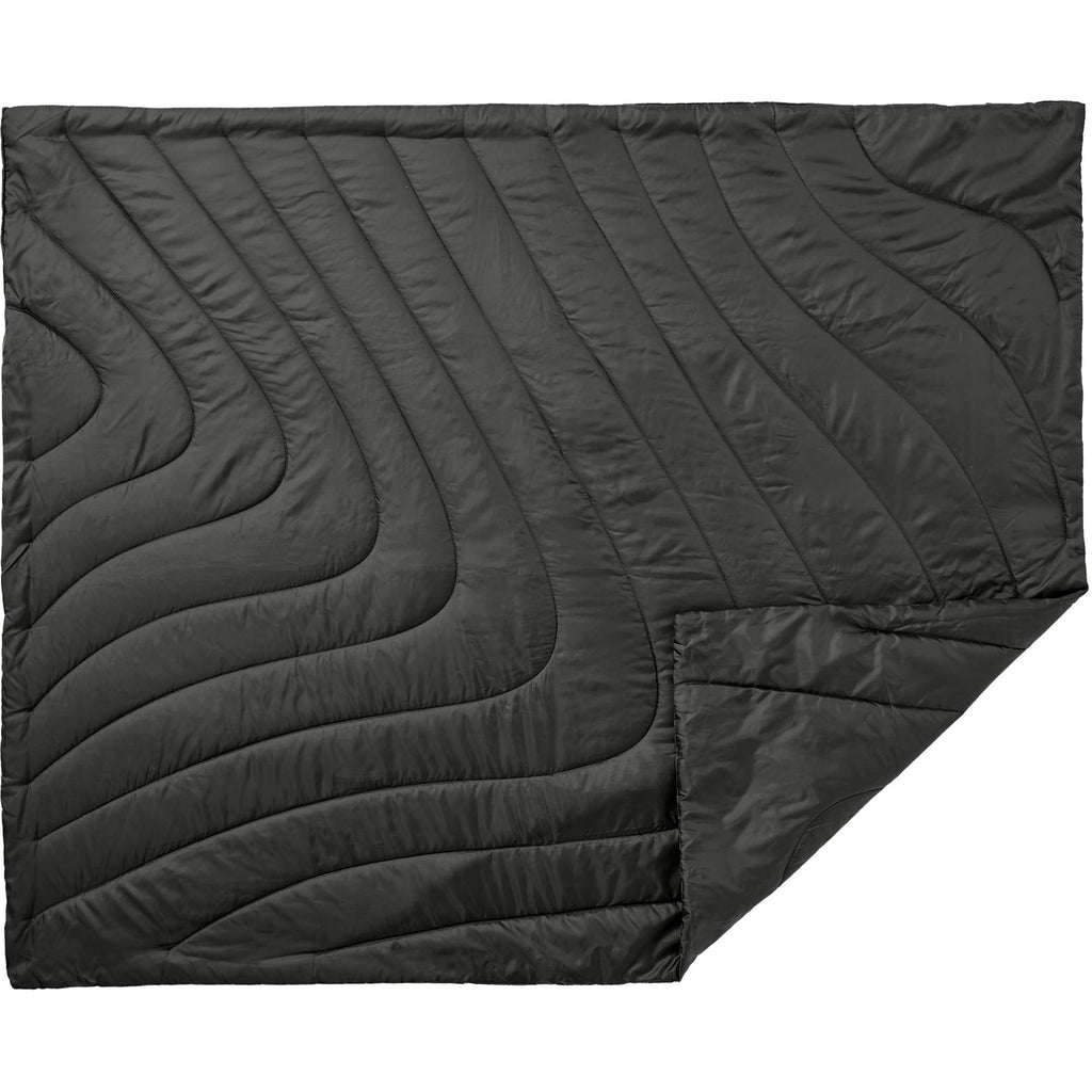 Wave Insulated Outdoor Blanket in Recycled Polyester, 50 x 60 Inches Transfer - Black - Front 2