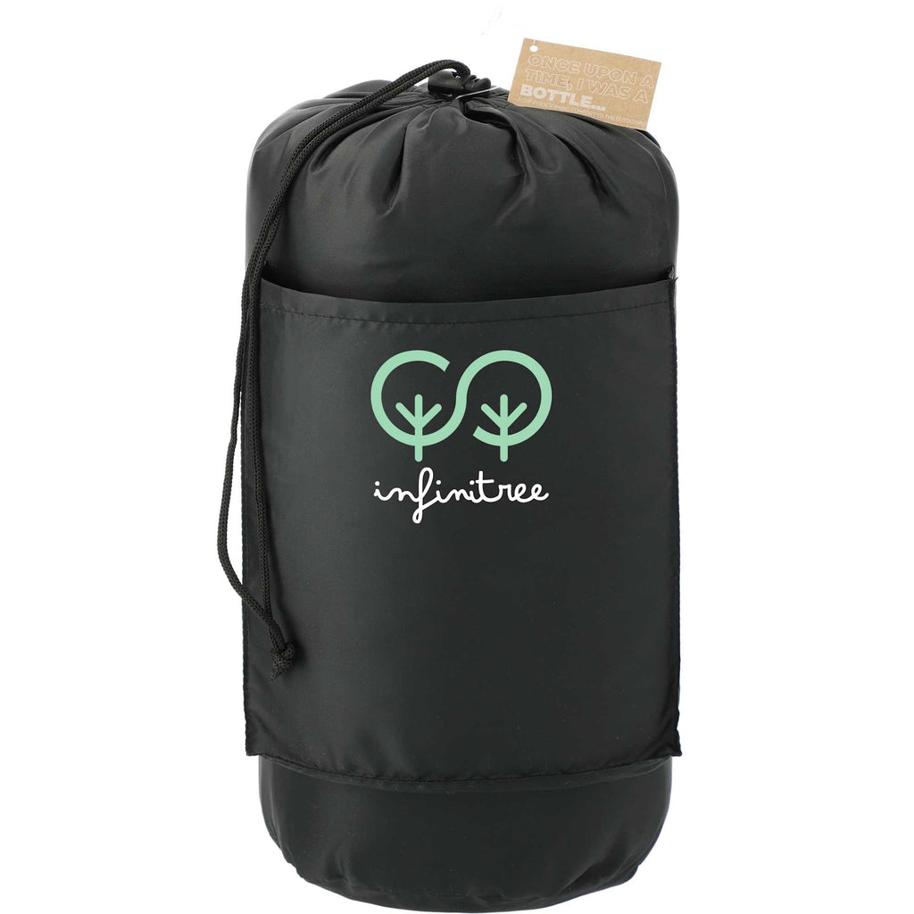 Wave Insulated Outdoor Blanket in Recycled Polyester, 50 x 60 Inches Transfer - Black - Front