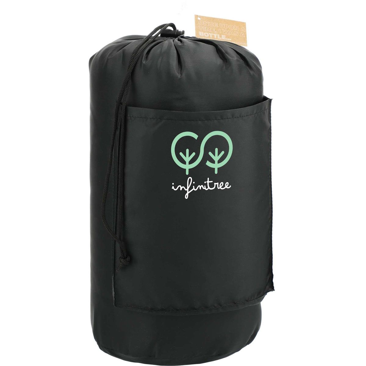 Wave Insulated Outdoor Blanket in Recycled Polyester, 50 x 60 Inches Transfer - Black - Right Angle
