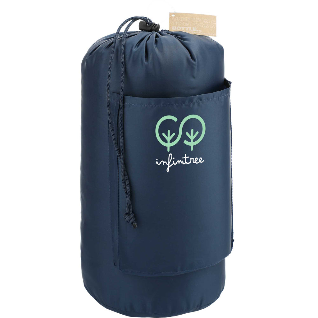 Wave Insulated Outdoor Blanket in Recycled Polyester, 50 x 60 Inches Transfer - Navy - Right Angle