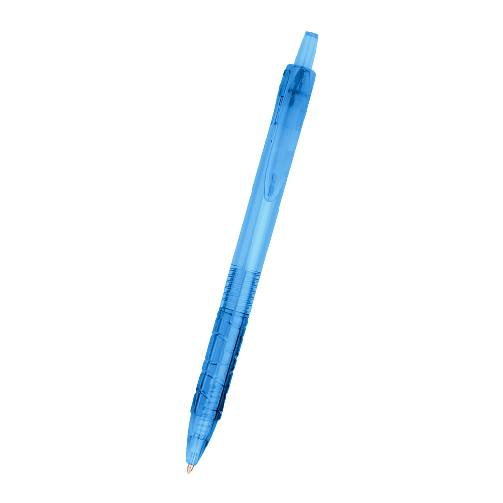 Wave Pen with Your Logo - Blue - Front