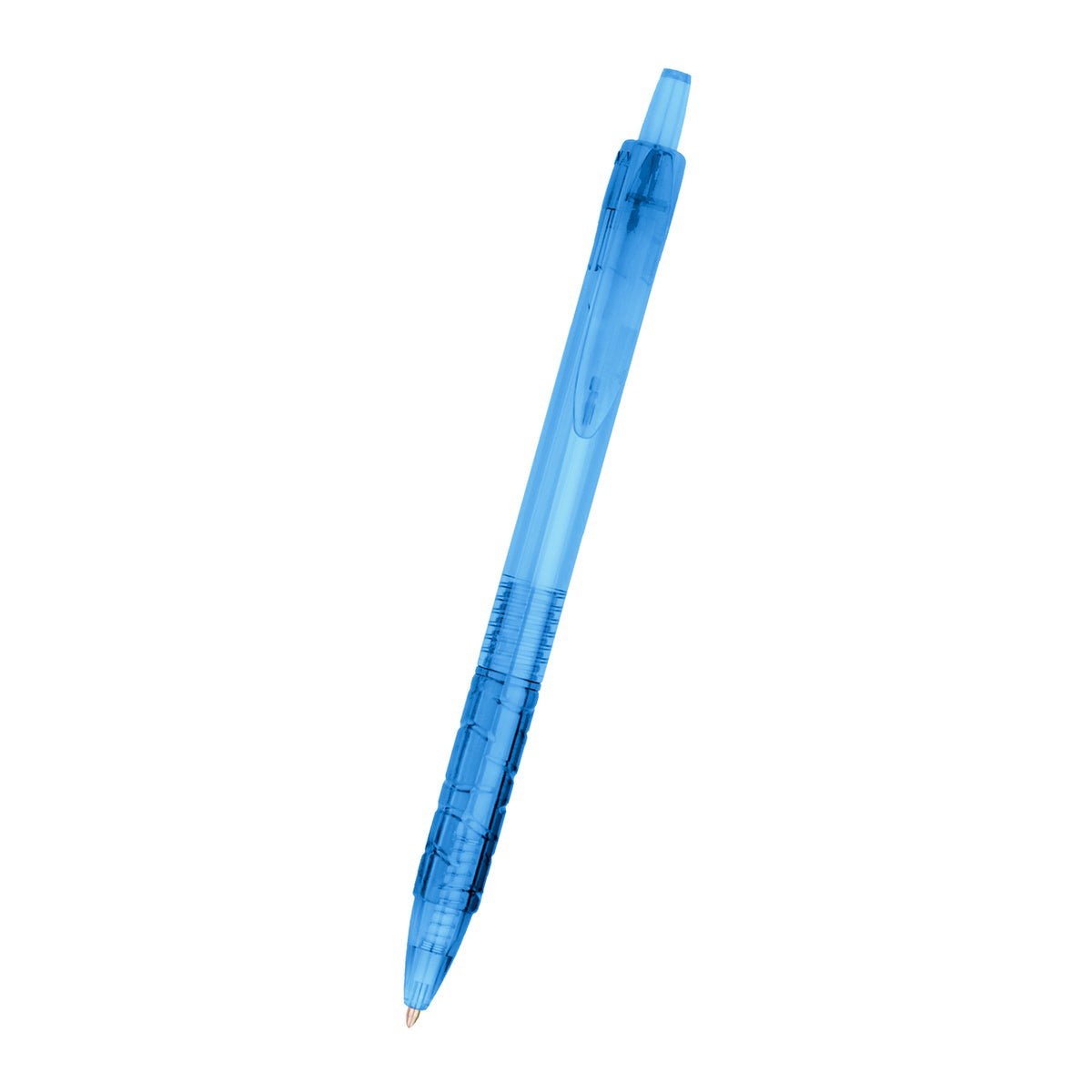 Wave Pen with Your Logo - Blue - Front