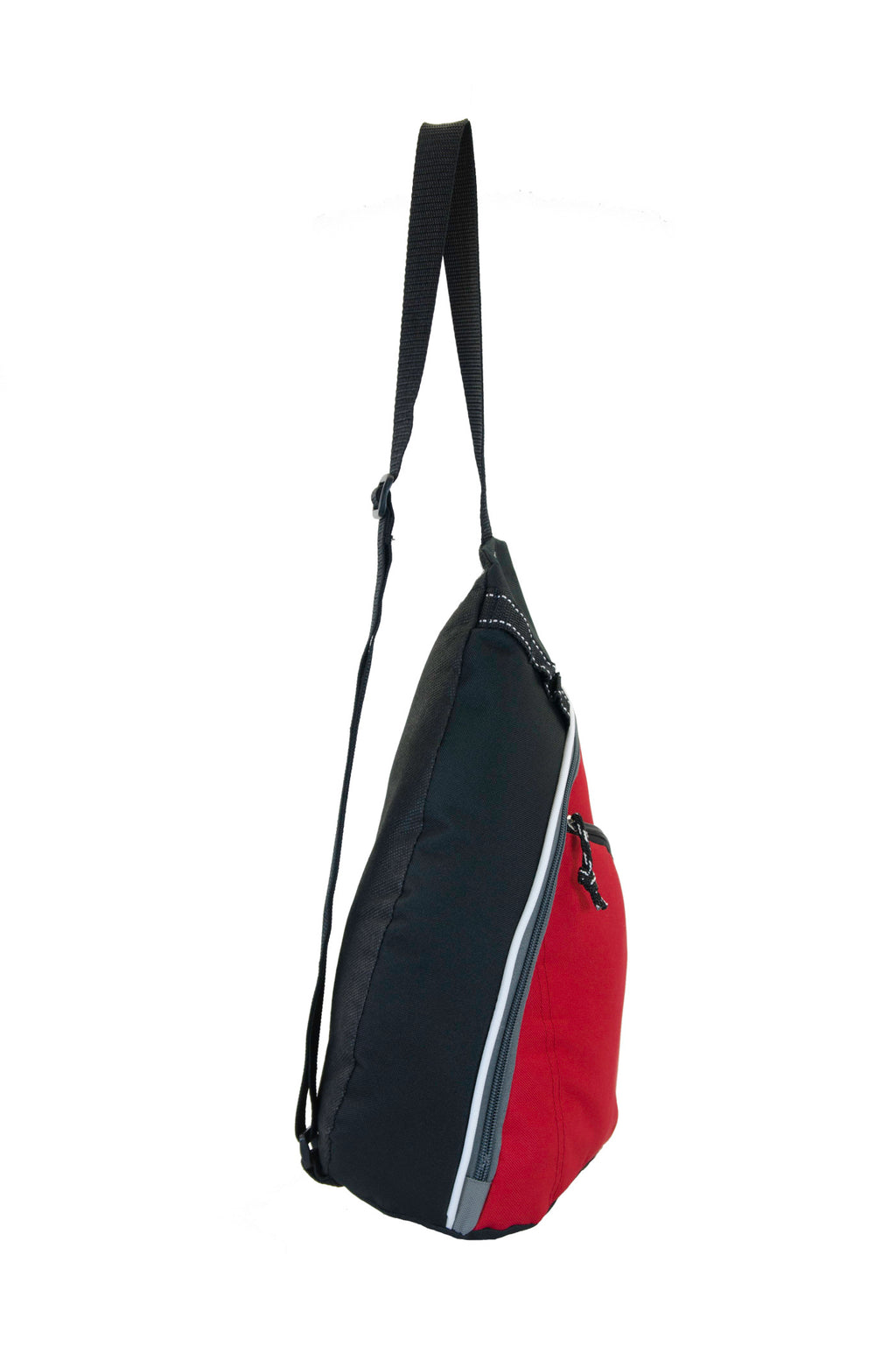 Wave Sling Pack with Two Zip Compartments Embroidery - Red - View 3