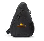 Wave Sling Pack with Two Zip Compartments Transfer - Black - View 1