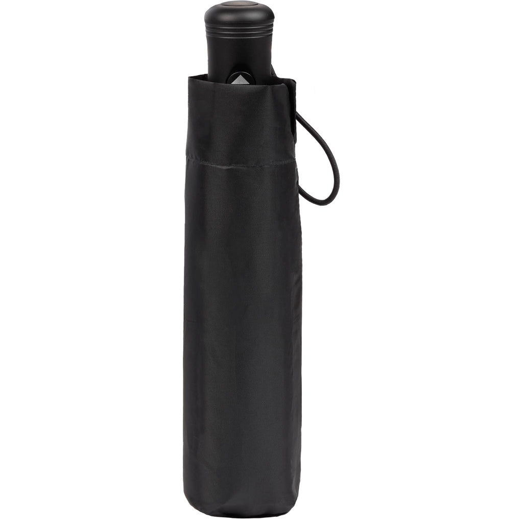 Weather Station Auto Open and Close Umbrella, 42 Inch - Black - Closed Sleeve