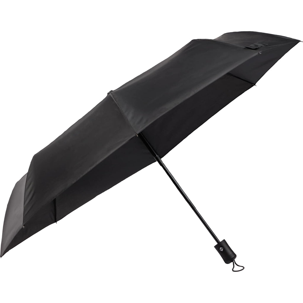 Weather Station Auto Open and Close Umbrella, 42 Inch Transfer - Black - Right Angle 2