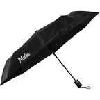 Weather Station Super Mini Auto Umbrella, 42 Inch - Black - Right Angle