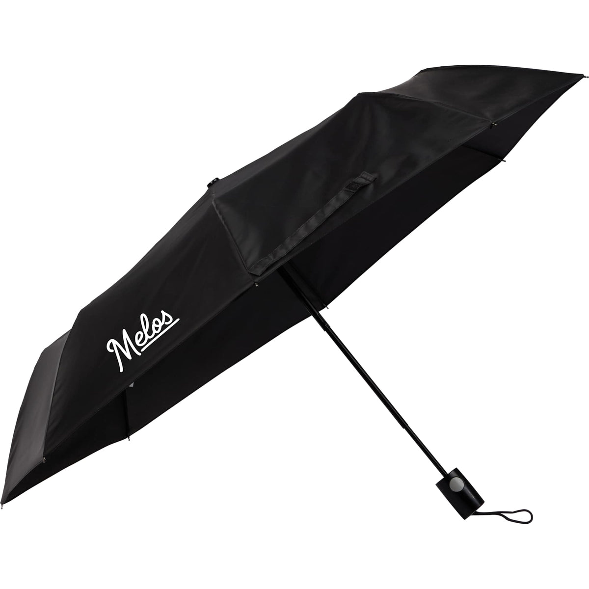 Weather Station Super Mini Auto Umbrella, 42 Inch - Black - Right Angle