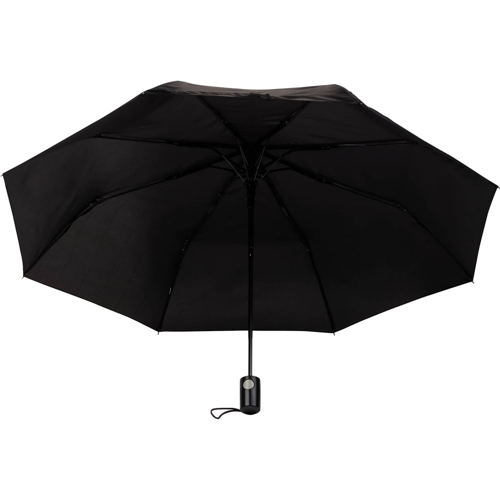 Weather Station Super Mini Auto Umbrella, 42 Inch Transfer - Black - Canopy