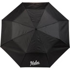 Weather Station Super Mini Auto Umbrella, 42 Inch Transfer - Black - Front