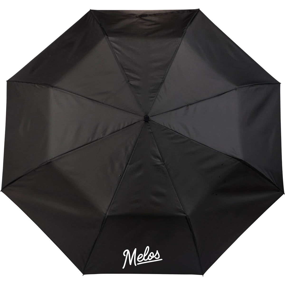 Weather Station Super Mini Auto Umbrella, 42 Inch Transfer - Black - Front