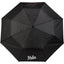 Weather Station Super Mini Auto Umbrella, 42 Inch Transfer - Black - Front