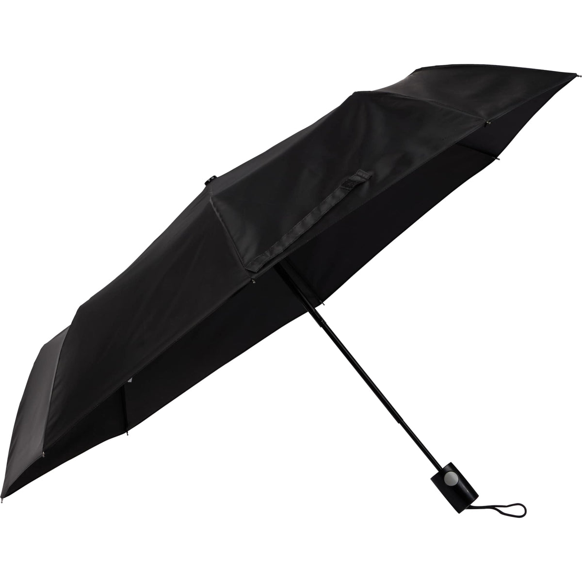 Weather Station Super Mini Auto Umbrella, 42 Inch Transfer - Black - Right Angle 2