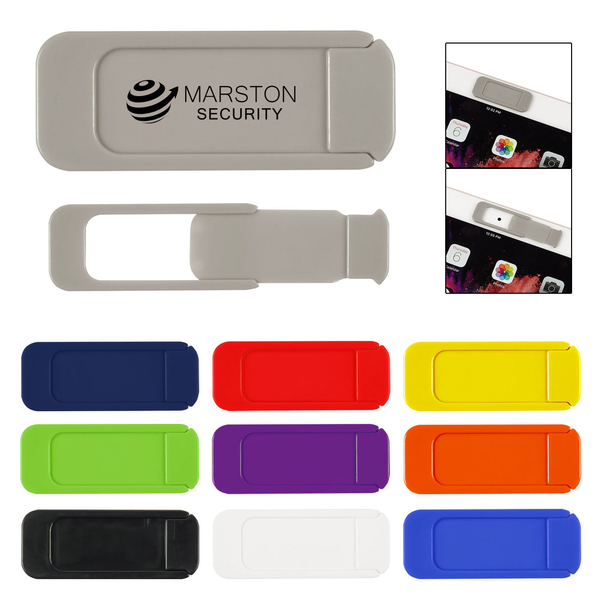 Webcam Privacy Cover on a Backer Card - Security Webcam Cover With Backer Card