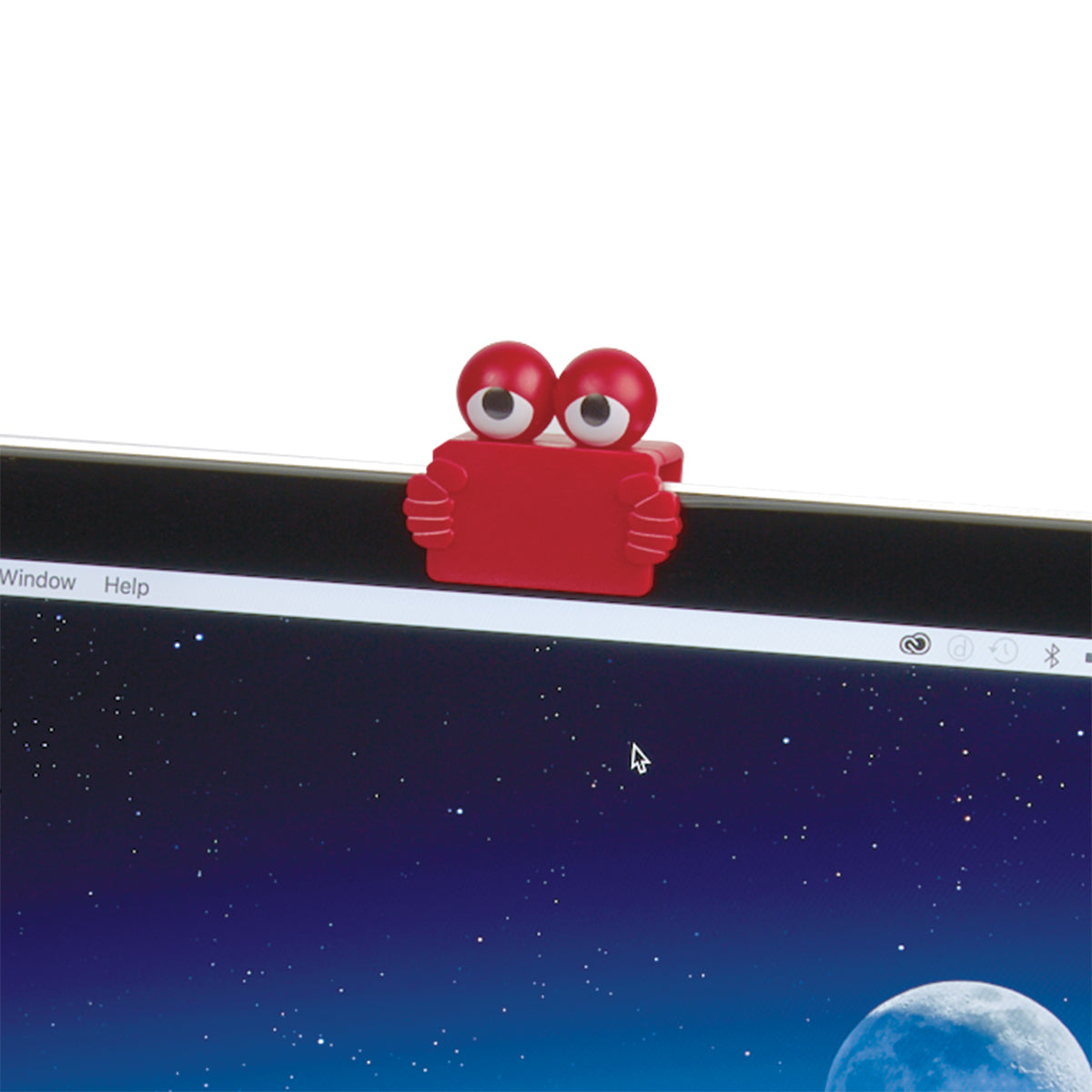Webcam Privacy Cover, Privacy Guy - Red - Inuse_Blank