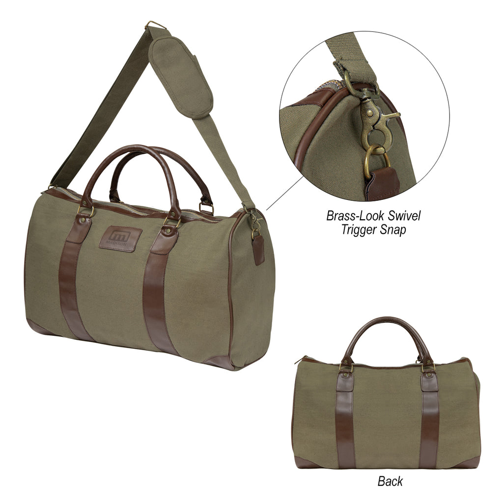 Weekender Duffel Bag, Safari Embroidery