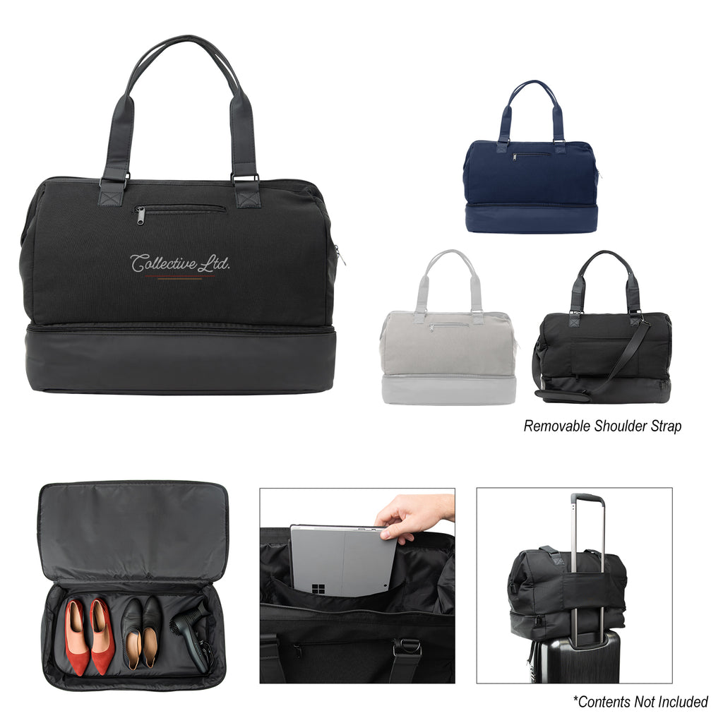 Weekender Travel Bag with Drop-Bottom