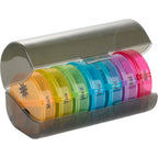 Weekly AM and PM Pill Organizer with Removable Days - Black - Detail