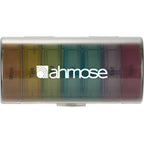 Weekly AM and PM Pill Organizer with Removable Days - Black - Front