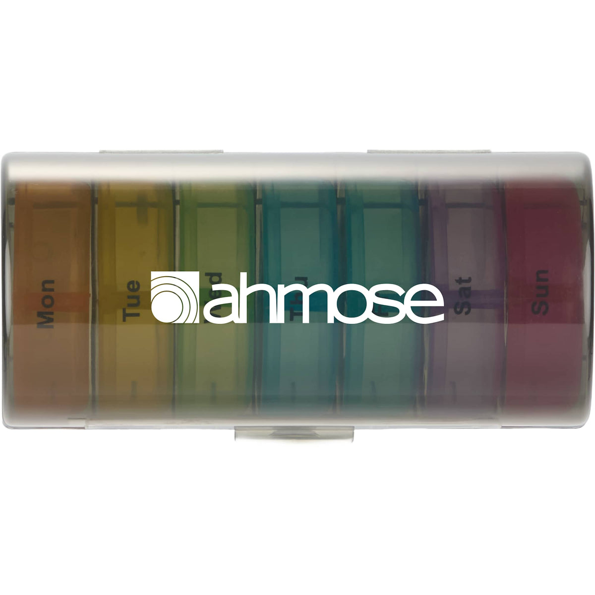 Weekly AM and PM Pill Organizer with Removable Days - Black - Front