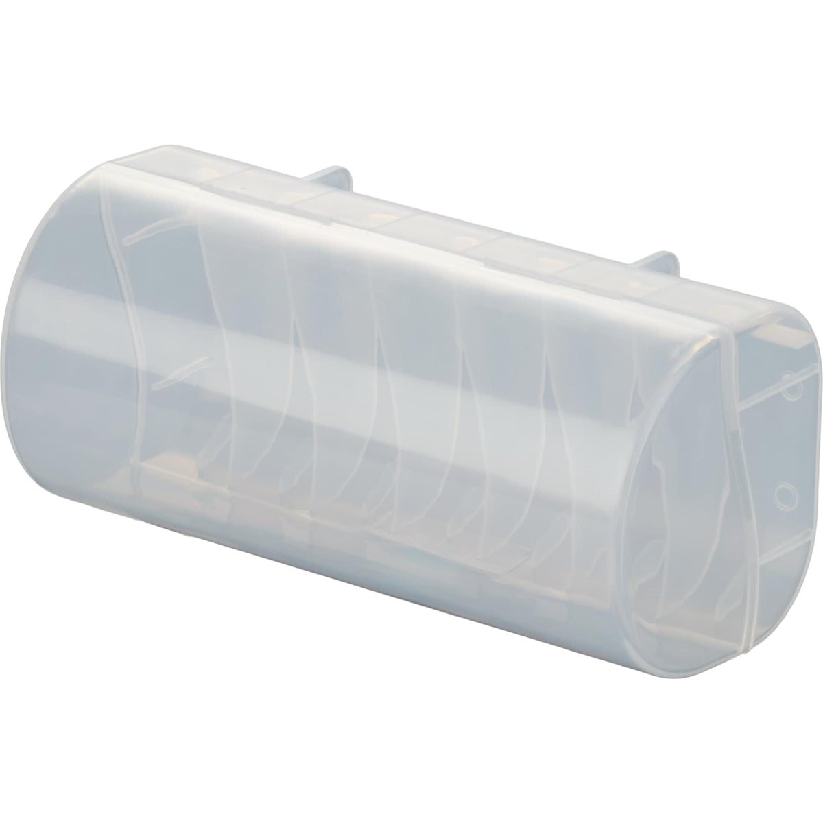 Weekly AM and PM Pill Organizer with Removable Days - Clear - Left Angle