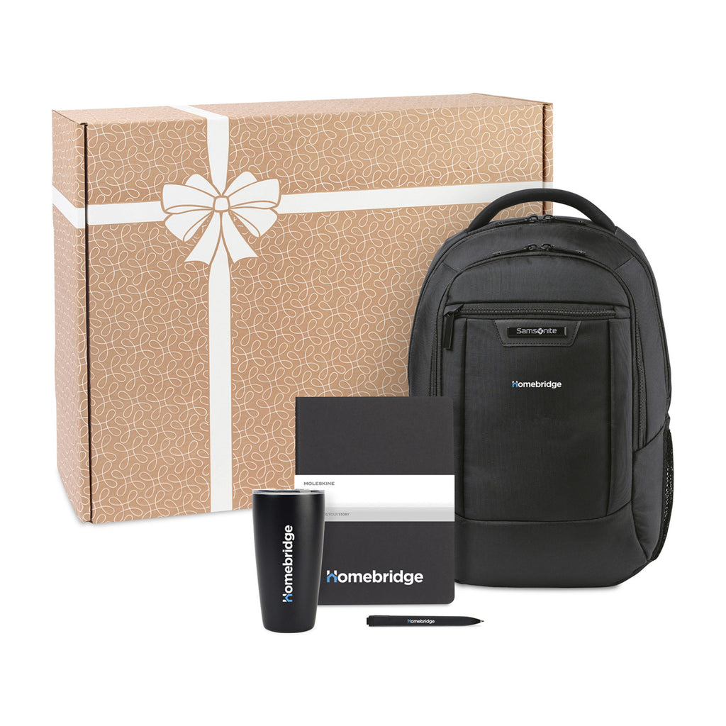 Welcome to the Team Gift Set, Samsonite Backpack and MiiR Tumbler Transfer - Black - View 1