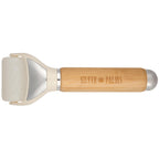 Wellable 3-in-1 Face and Body Roller Set with Bamboo Handle Laser Engraving - Natural - Front 5
