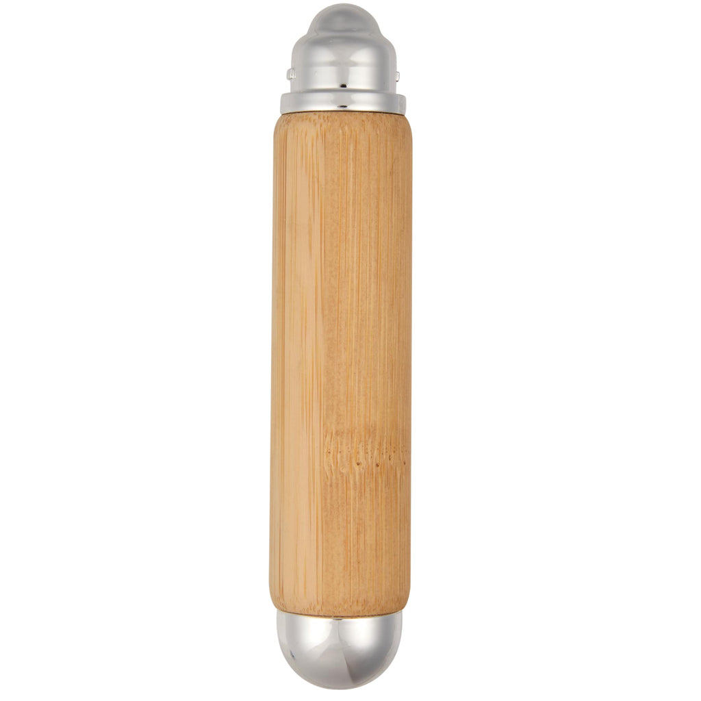 Wellable 3-in-1 Face and Body Roller Set with Bamboo Handle Laser Engraving - Natural - Front 6