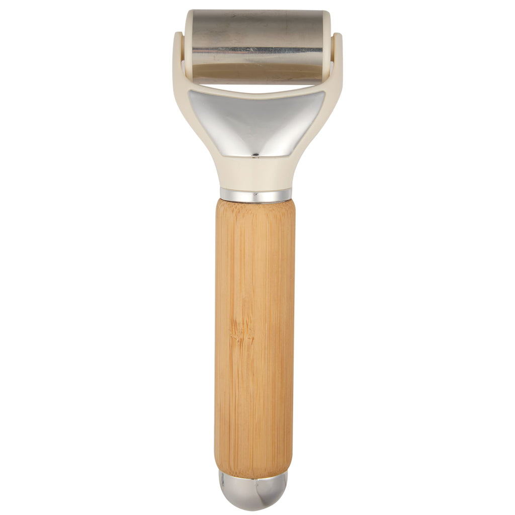 Wellable 3-in-1 Face and Body Roller Set with Bamboo Handle - Natural - Front