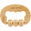 Wellable Bamboo Handheld Massage Roller Laser Engraving - Natural - Front