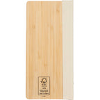 Wellable Bamboo Sticky Note Pad with Habit Tracker Full Color - Natural - Back