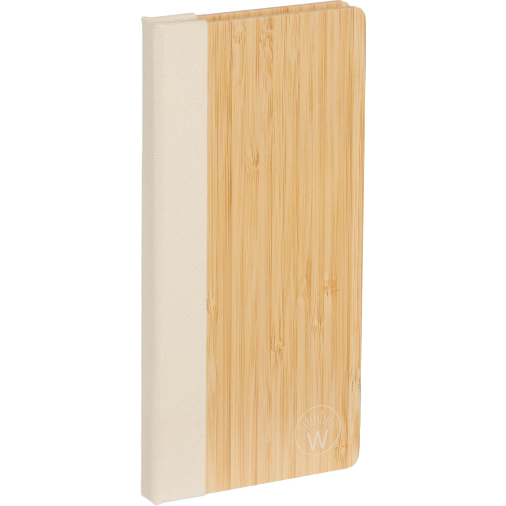 Wellable Bamboo Sticky Note Pad with Habit Tracker Full Color - Natural - Right Angle