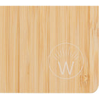 Wellable Bamboo Sticky Note Pad with Habit Tracker Laser Engraving - Natural - Detail