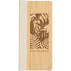 Wellable Bamboo Sticky Note Pad with Habit Tracker Laser Engraving - Natural - Front