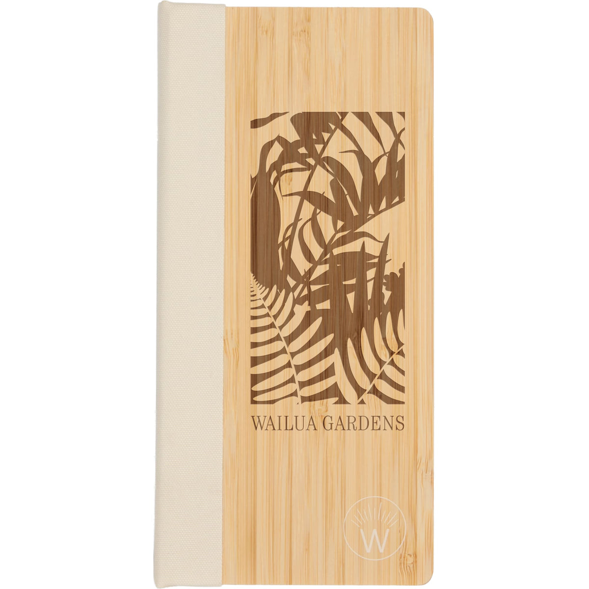 Wellable Bamboo Sticky Note Pad with Habit Tracker Laser Engraving - Natural - Front